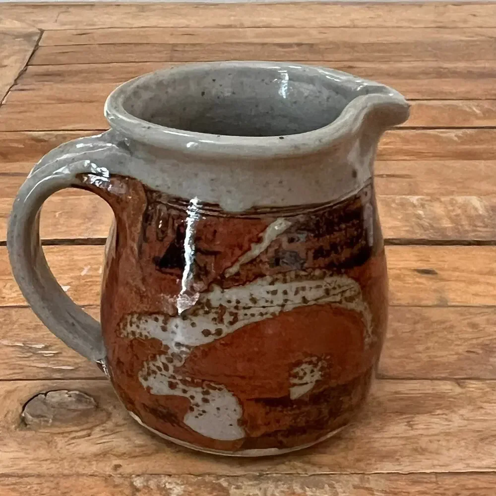 Studio Art Pottery Stoneware Creamer Cup 4